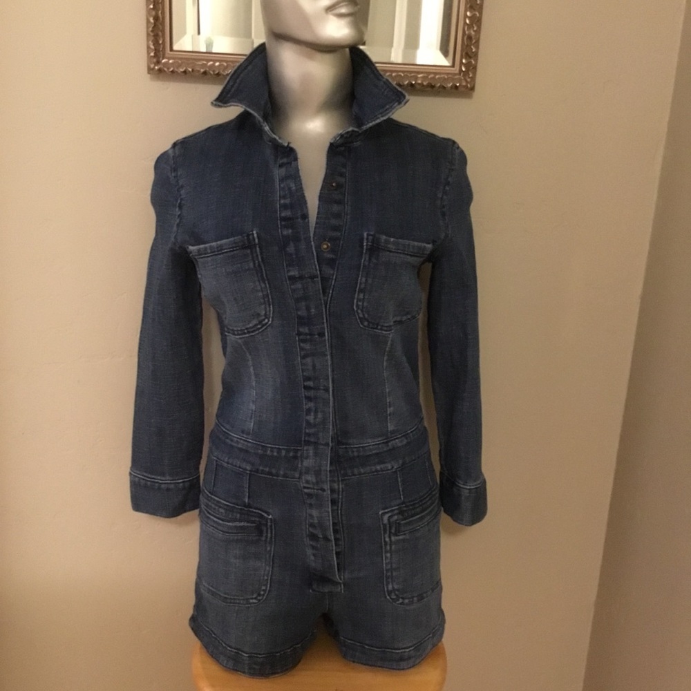 Pistola Sexy Denim Jumpsuit - XS